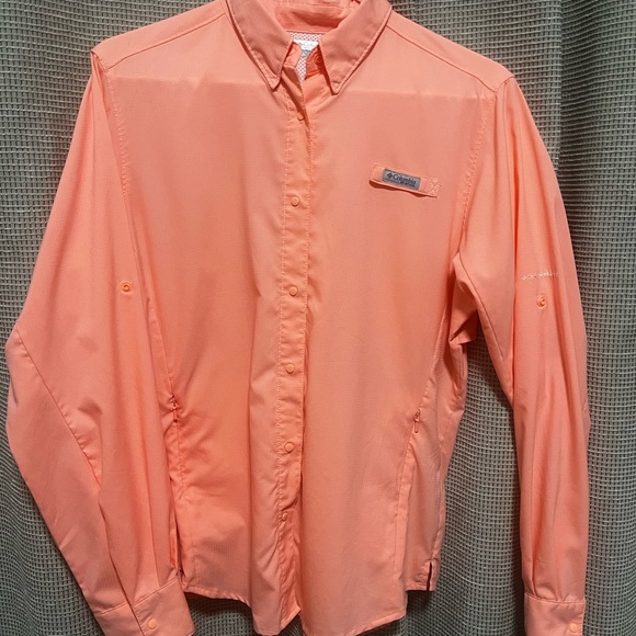 Columbia Tops - Columbia Peach Long Sleeve Shirt